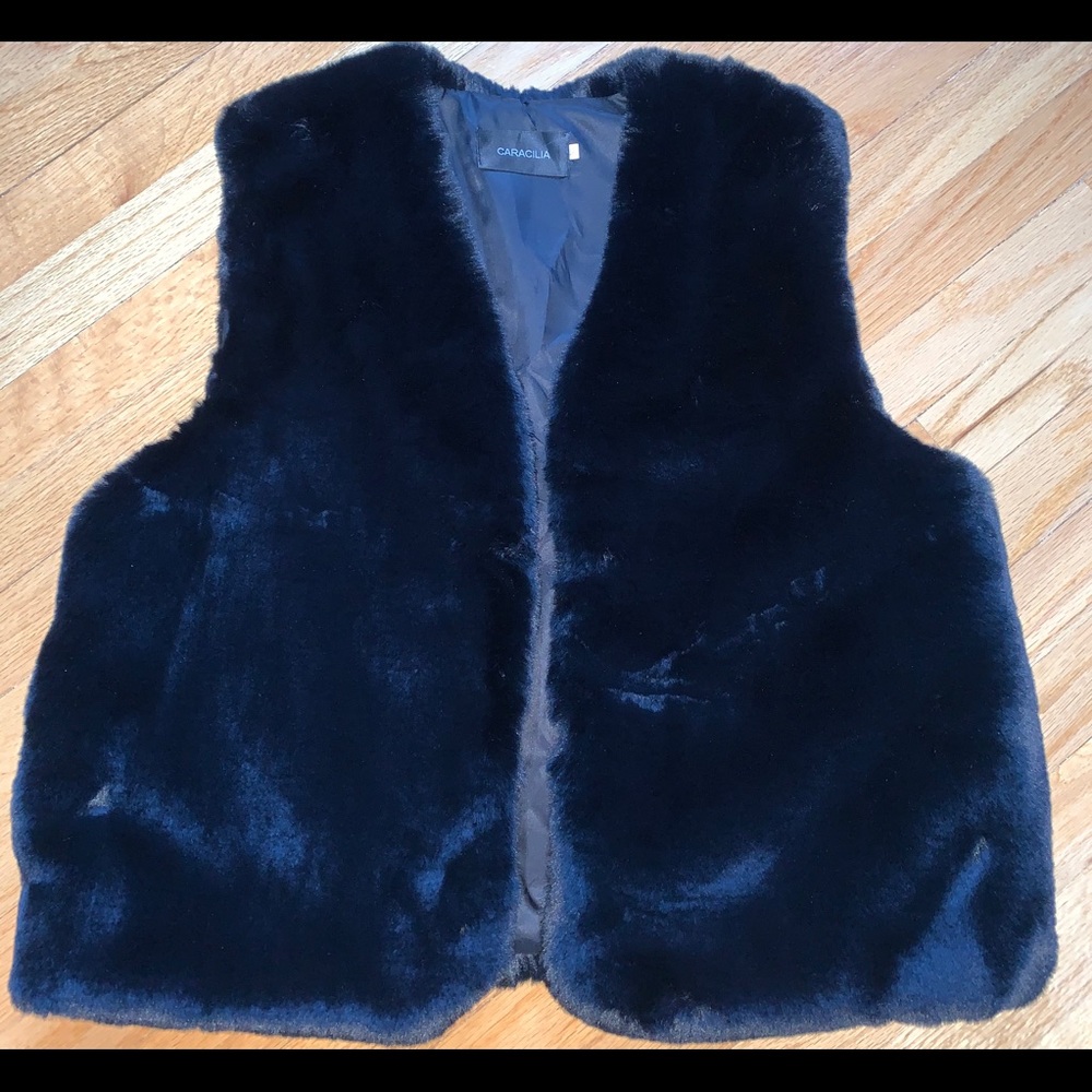 Faux fur vest